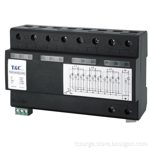 SPD/Power Surge Protection/Surge Arrester (TCSPD-M100(3+NPE))